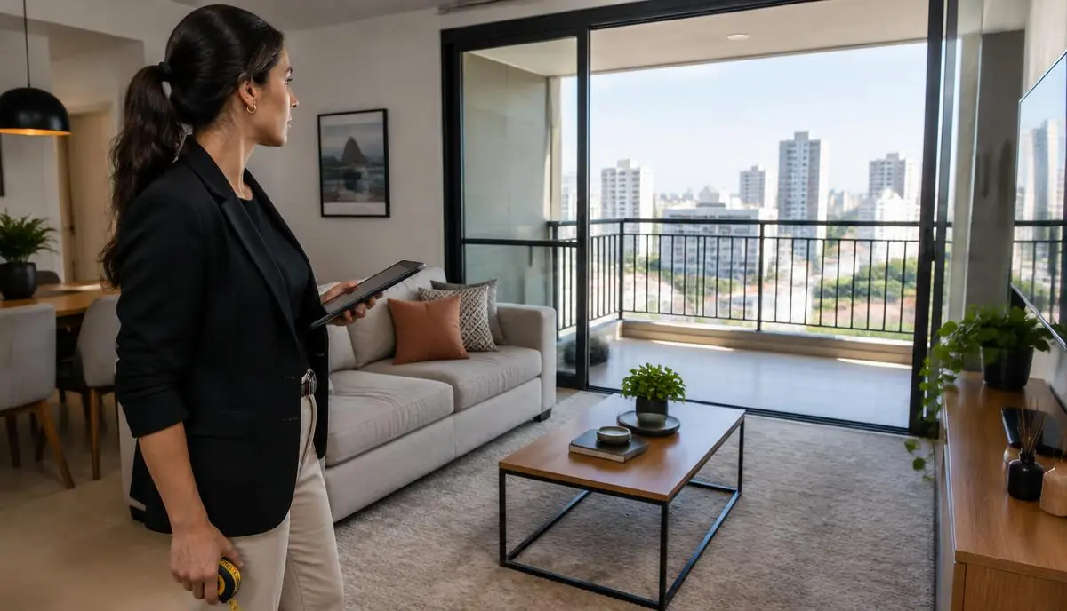 Rua residencial com casas e prédios, representando o mercado imobiliário